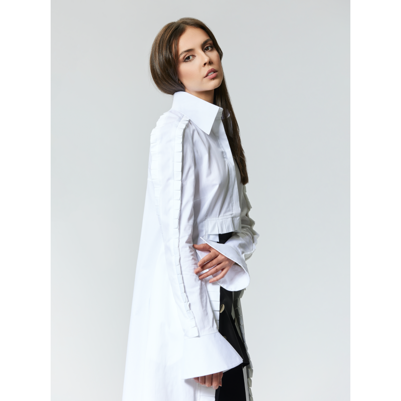 Amada | Gots Organic Cotton Shirt In White image