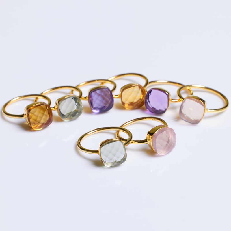 Amadeus Sophia Amethyst Gold Ring image