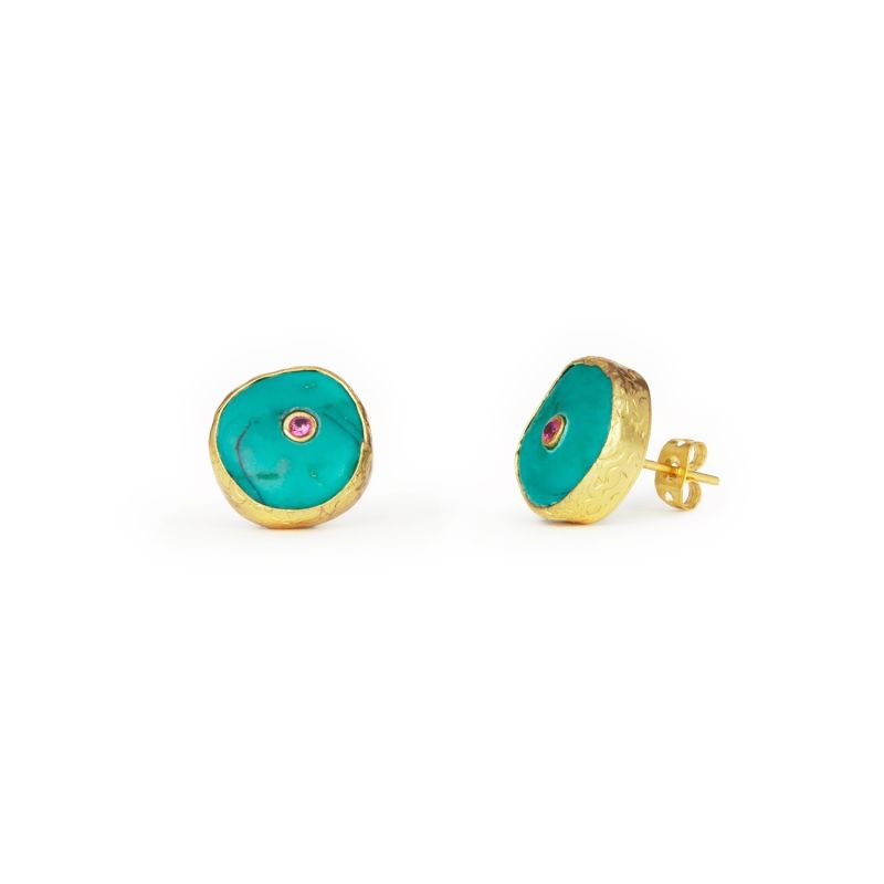 Amalfi Turquoise Stud Earrings image