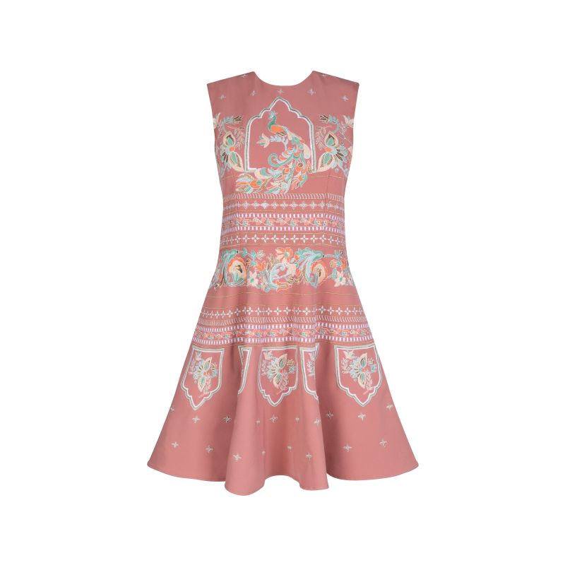 Amara Embroidered Blush Dress image