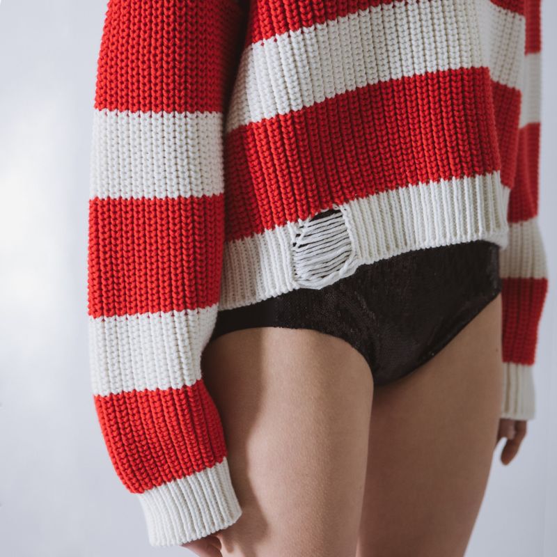 Amélie Striped Knit Sweater image