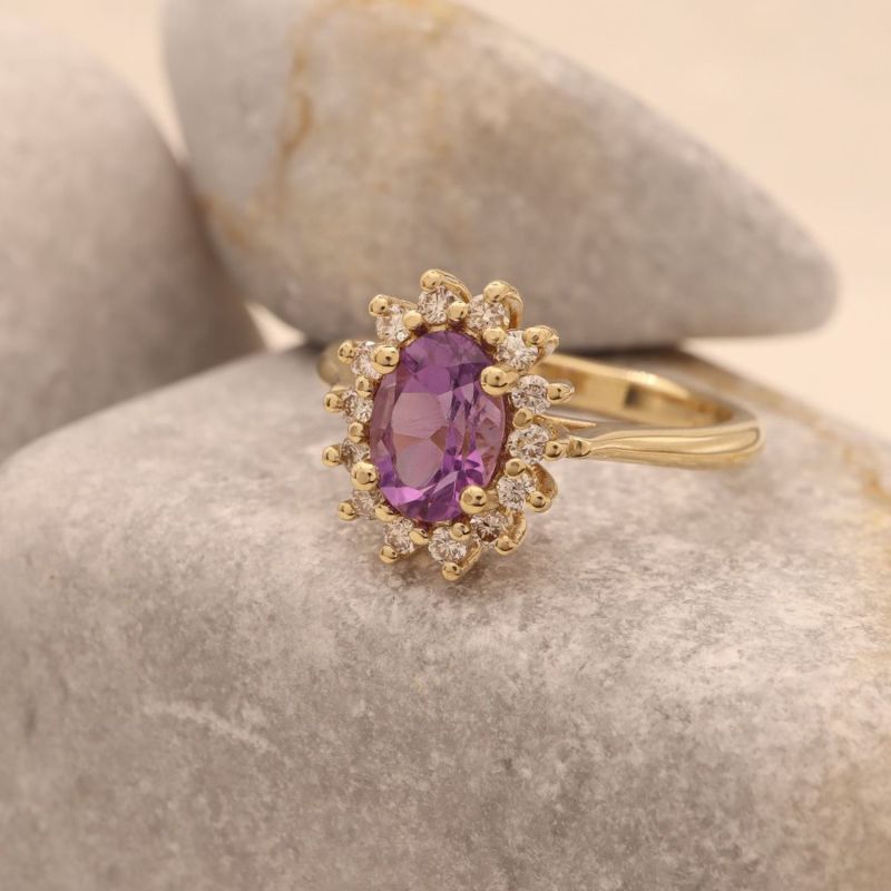 Amethyst Vintage Adjustable Ring image