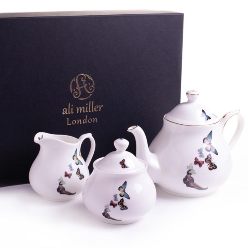 Hampstead Heath Teapot, Milk Jug & Sugar Pot Gift Set image