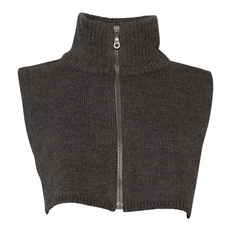 Ami Merino Full-zip Bib Charcoal Grey image