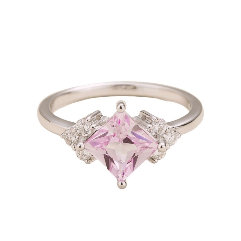 Amore Ring In Pink Sapphire & Diamond image