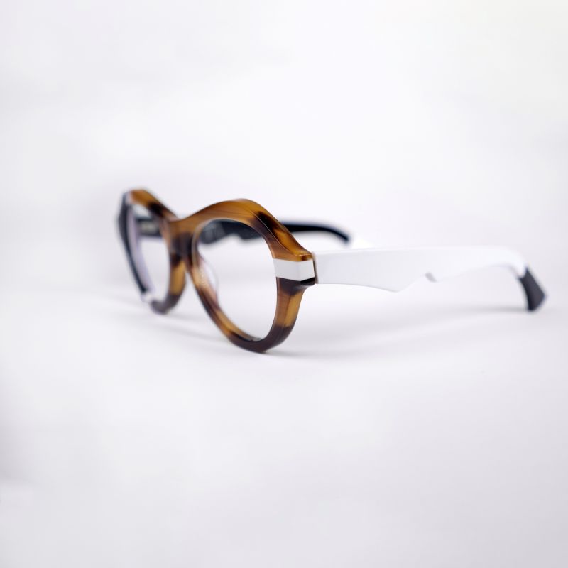 Ana - Award Winning Sunglasses In Caramel-Black-White image