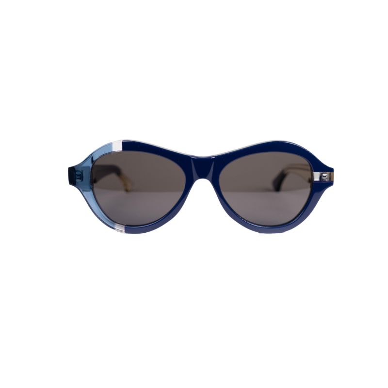 Ana - Award Winning Sunglasses In Navy-Inky Blue-Crystal image