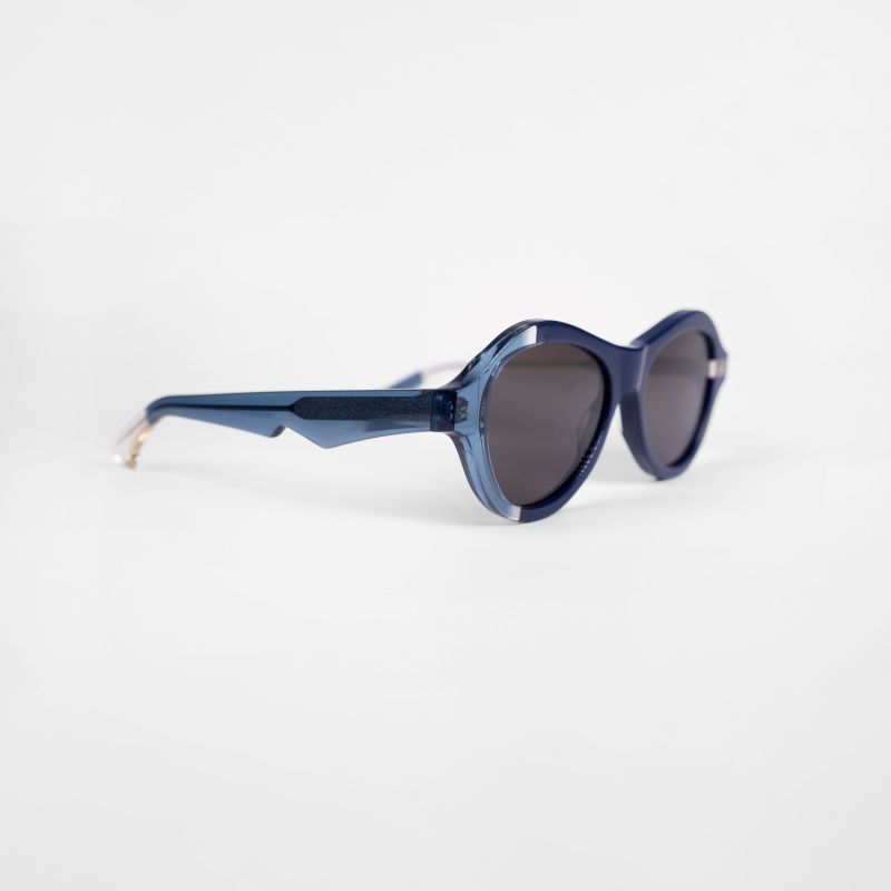 Ana - Award Winning Sunglasses In Navy-Inky Blue-Crystal image