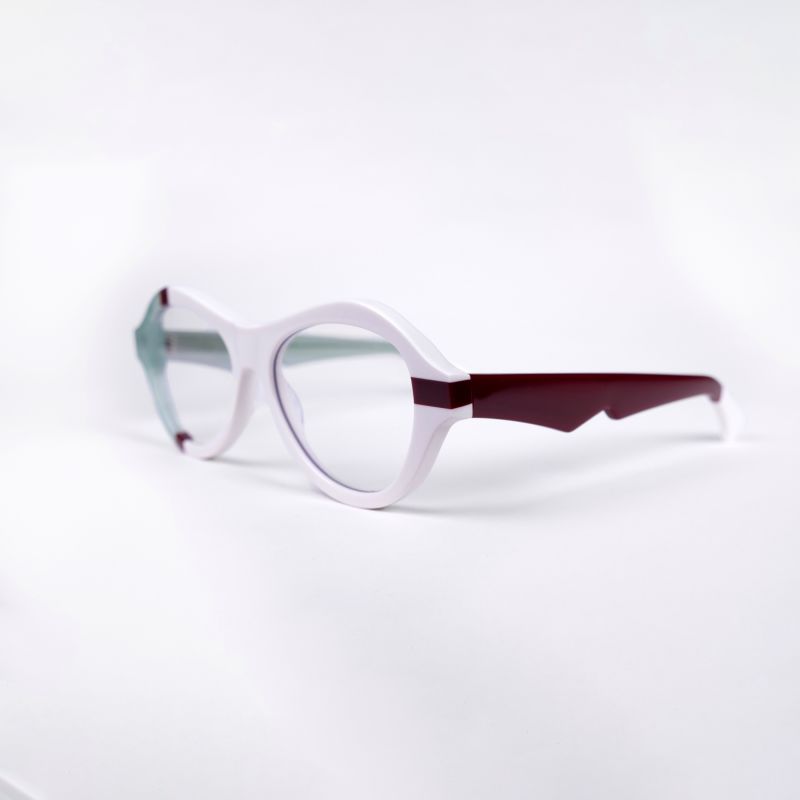 Ana - Award Winning Sunglasses In White-Mint-Red image