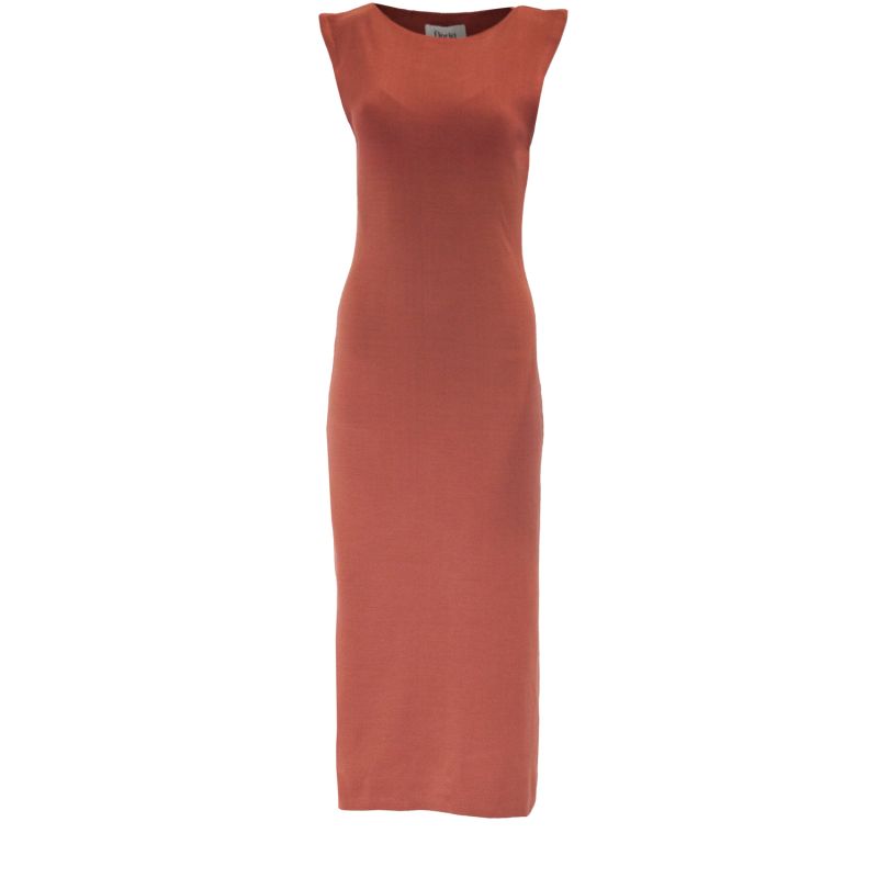 Ana Dress In Copper Brown image