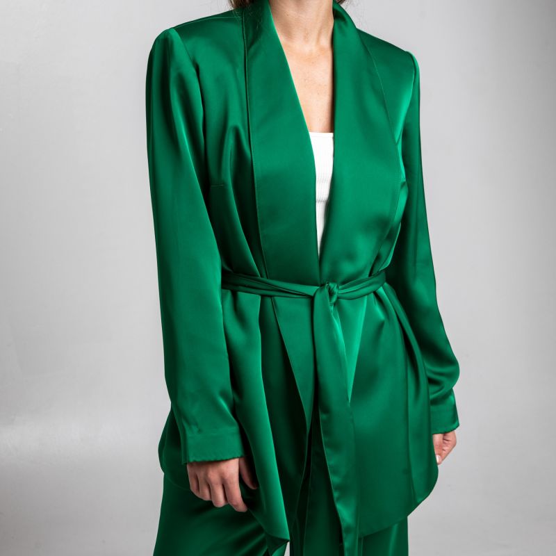 The Suit Blazer In Emerald Green image