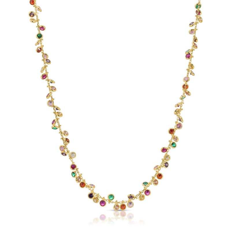 Rainbow Bezel Necklace image