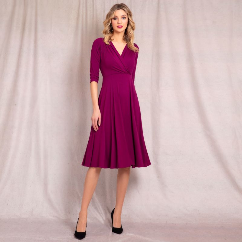 Annie Dress In Plum Wine image