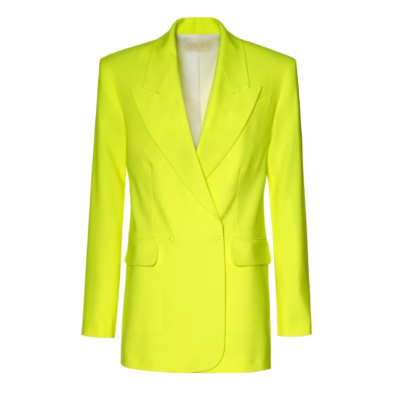 Blair Laser Yellow Oversized Blazer image