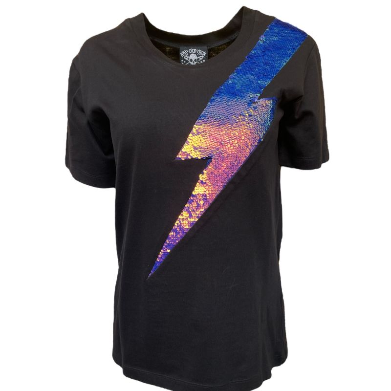 Any Old Iron Mens Oil Slick Lightning T image