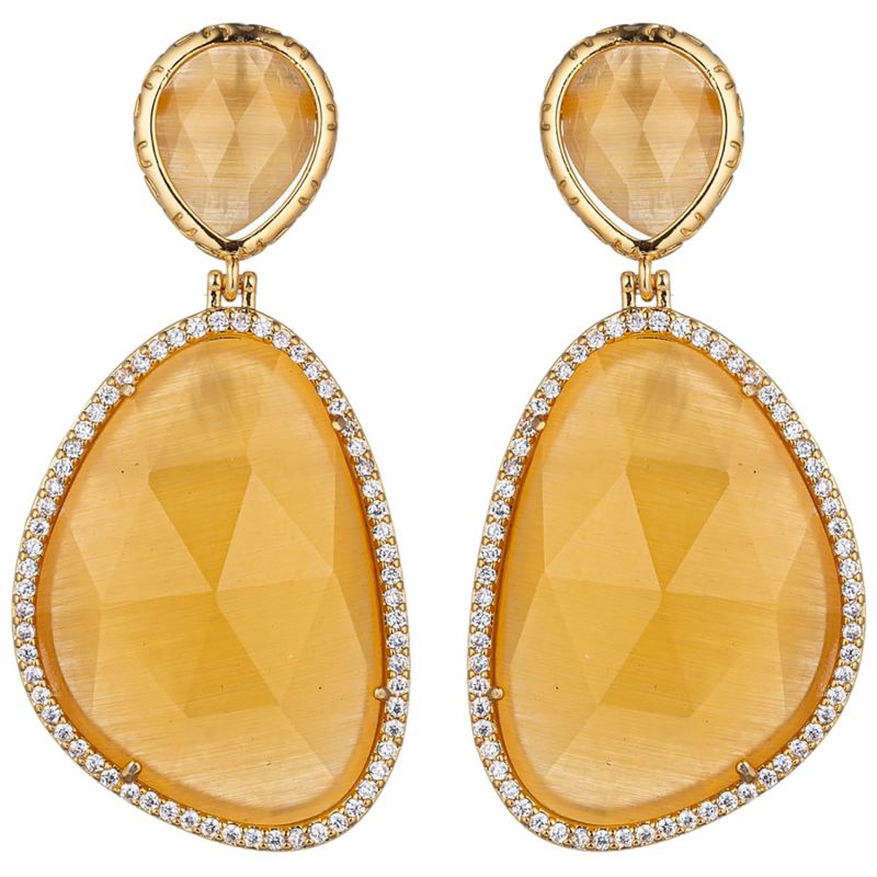 Anya Yellow Drop Earrings image