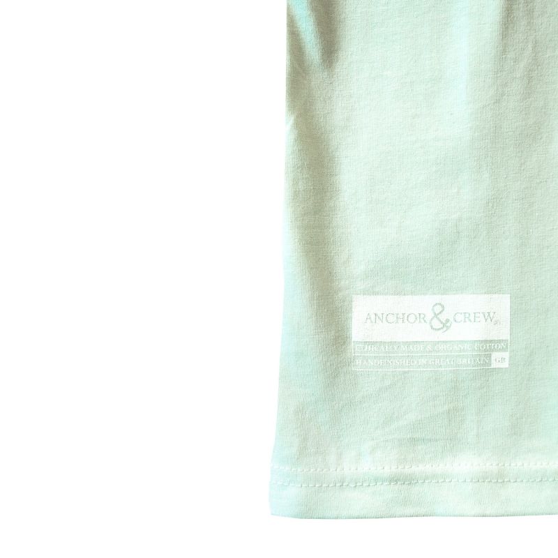 Honeydew Green Anchormark Print Organic Cotton T-Shirt (Womens) image