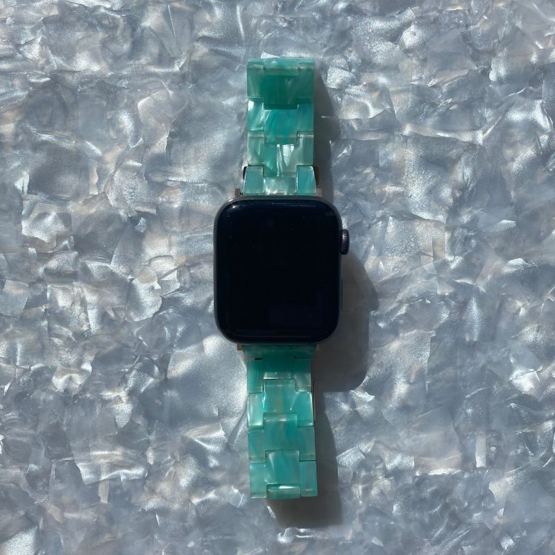 Aqua apple watch band discount