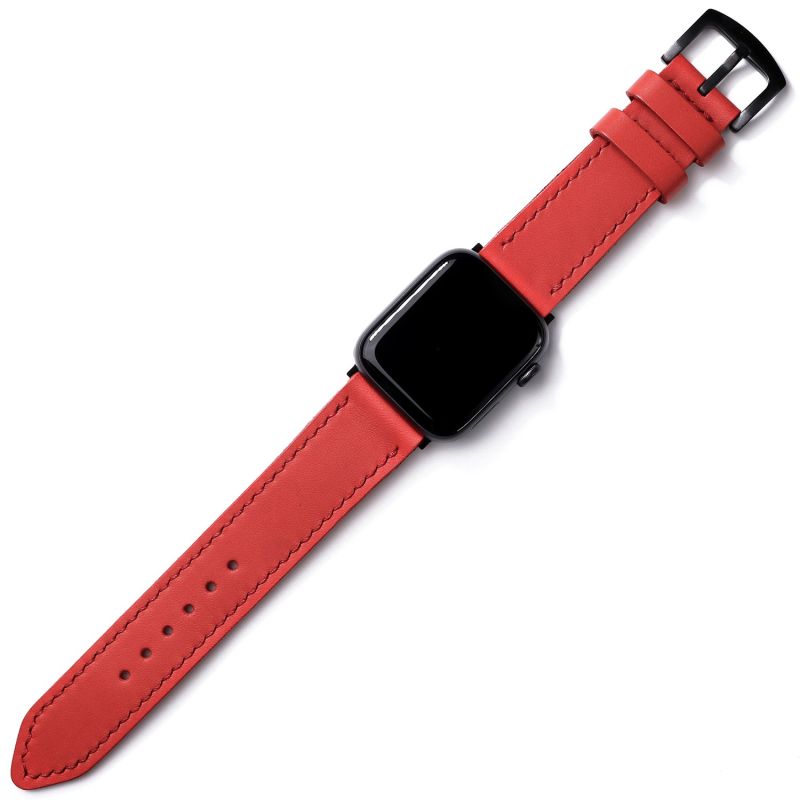 Apple Watch Ultra Custom Made Leather Watch Strap - Pink & Purple image