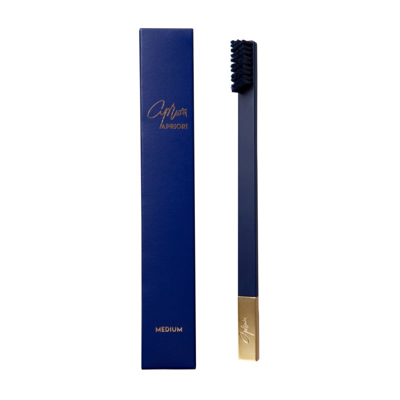 Apriori Sapphire Blue Gold Medium Toothbrush image