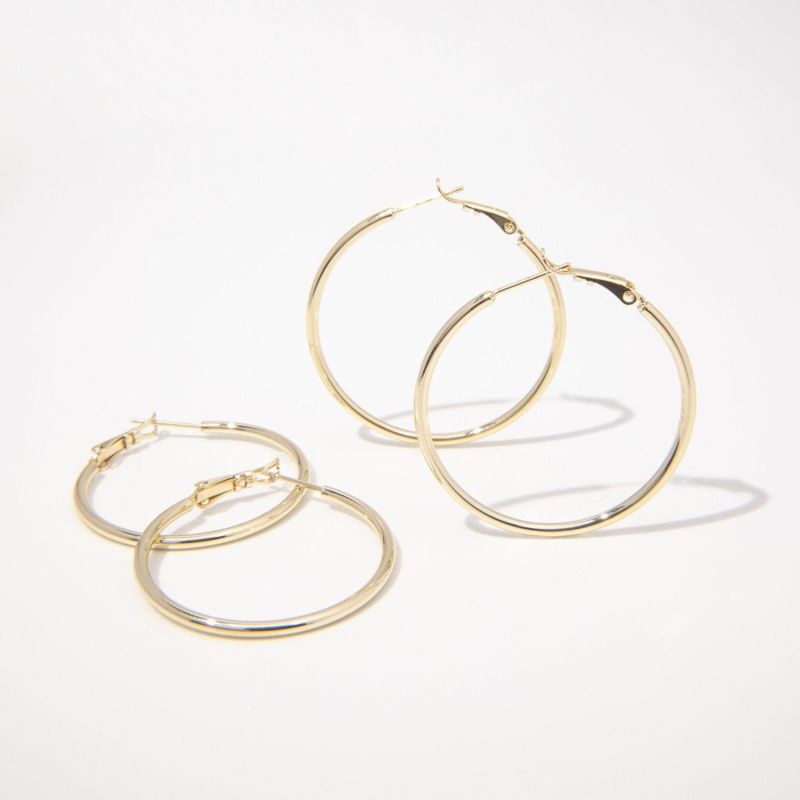 Minimal Gold Filled Hoop Earrrings image