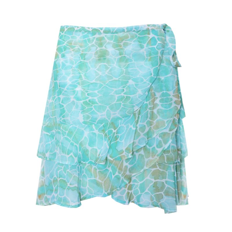 Aqua Pebbles Tahiti Skirt Cover Up image