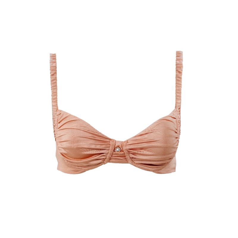 Ariel Underwire Bikini Top in Seashell