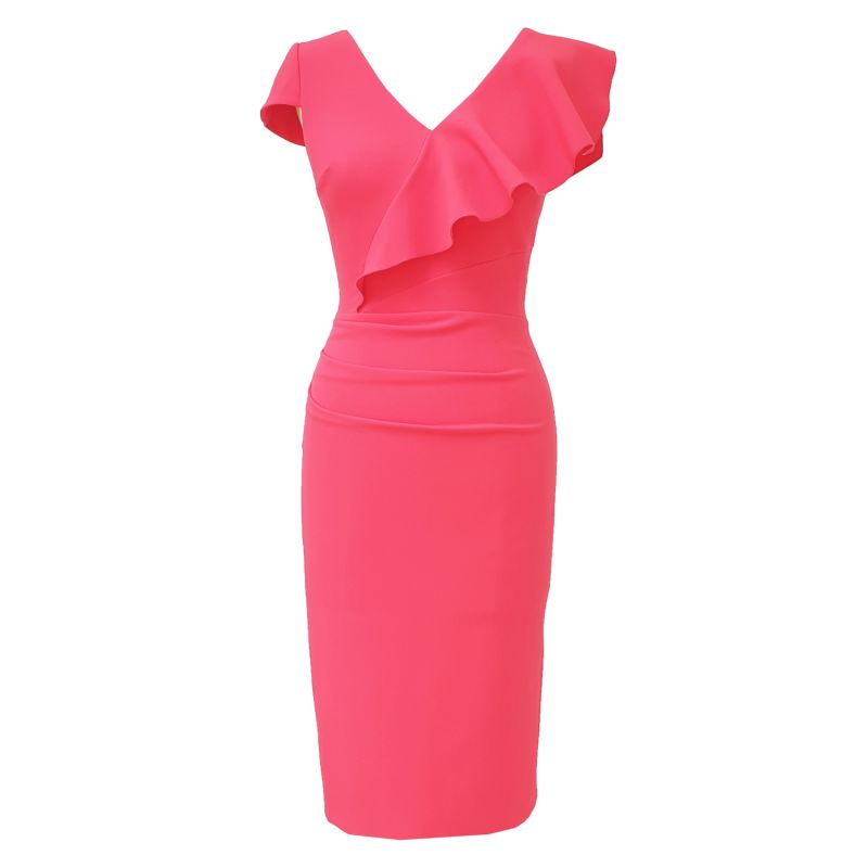 Arina Coral Pink Dress Mellaris Wolf & Badger