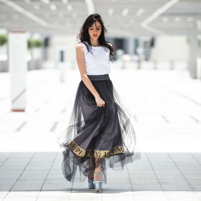 Arshys Tulle Statement Skirt image