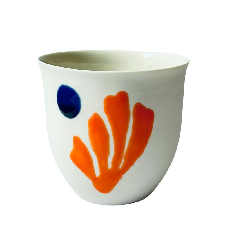 Art Series Fine Porcelain Handmade Coffee CupsCoral Iii Kaase