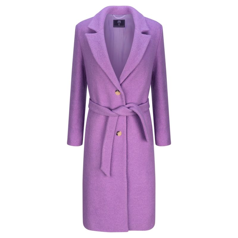 Arthur Lavender Boiled Wool Coat image