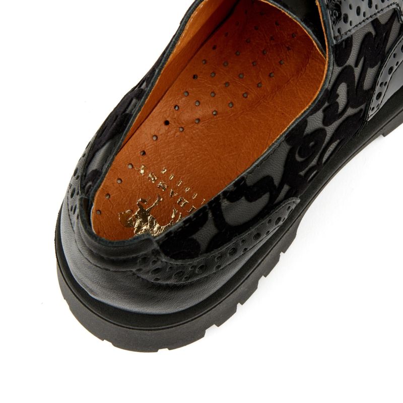 Artisan - Black Floral - Womens Oxford Shoes image