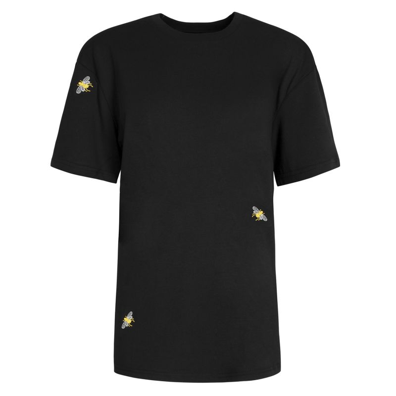 Bee Embroidered T-Shirt Black Men image