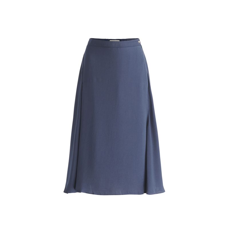 Asymmetric Hem Skirt In Navy image