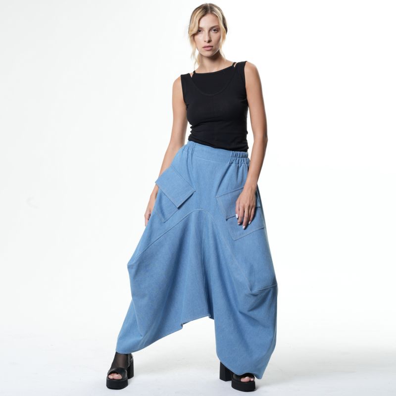 Asymmetrical Denim Skirt | Metamorphoza | Wolf & Badger