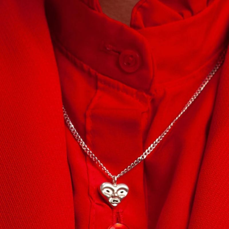 Silver Heartface Necklace image