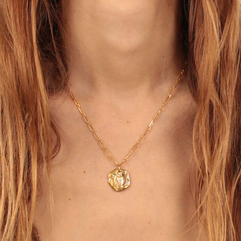 Atlantis Gold Medallion Necklace image