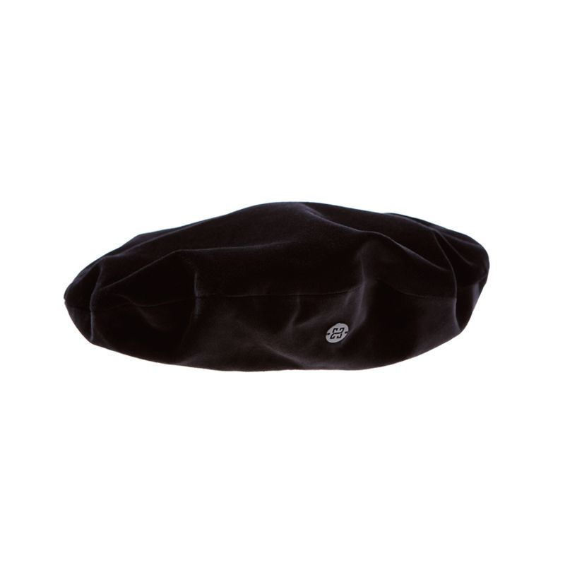 Audrey - Black Velvet Beret Hat image