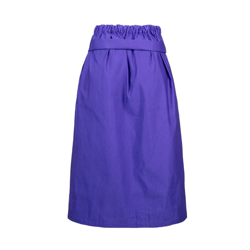 Ava Long Purple Skirt With Belt image