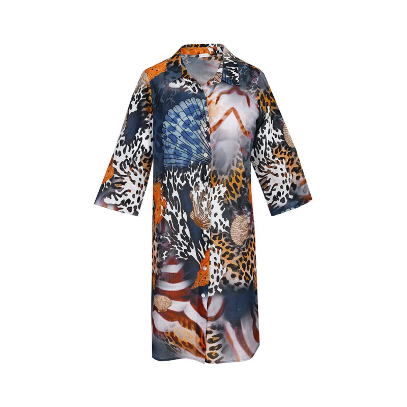 Avery Multicolor Long Kimono image