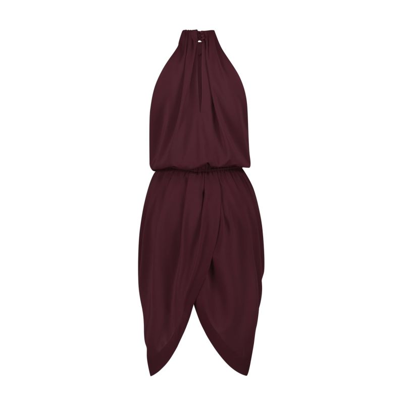 Iconic Burgundy Midi Cocktail Dress image