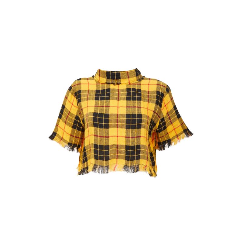 Ritual Tartan Top Yellow image