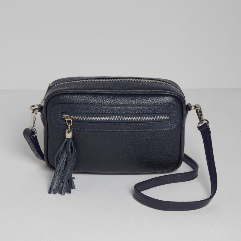 Crossbody Bag In Navy With Interchangeable Straps image