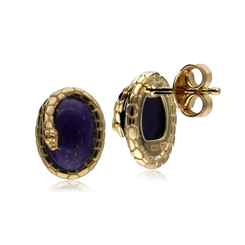 Ecfew™ Lapis Lazuli Snake Stud Earrings image