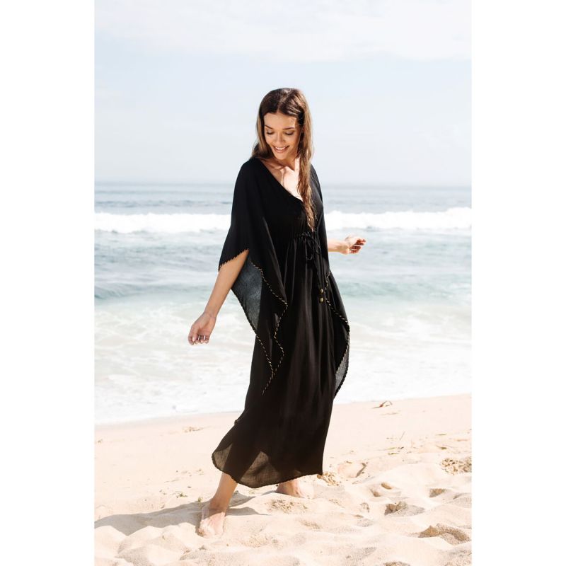 The Athena Maxi Kaftan Black image