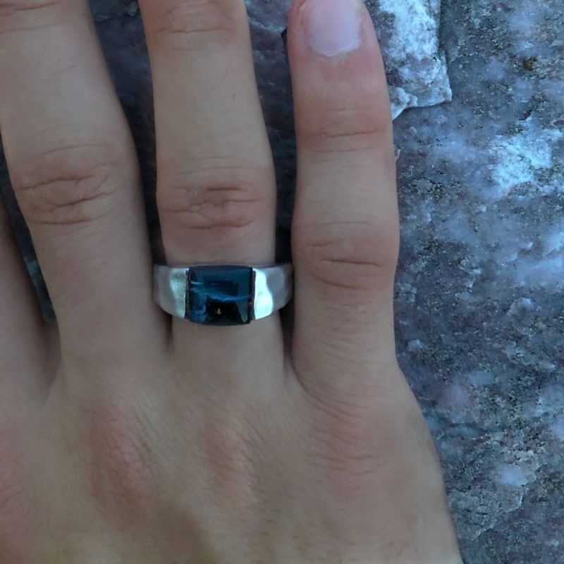 Blue Pietersite Stone Ring image