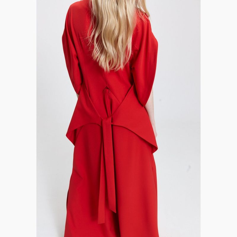 Monosuit Jumpsuit Lea With Pants- Skirt - Red image