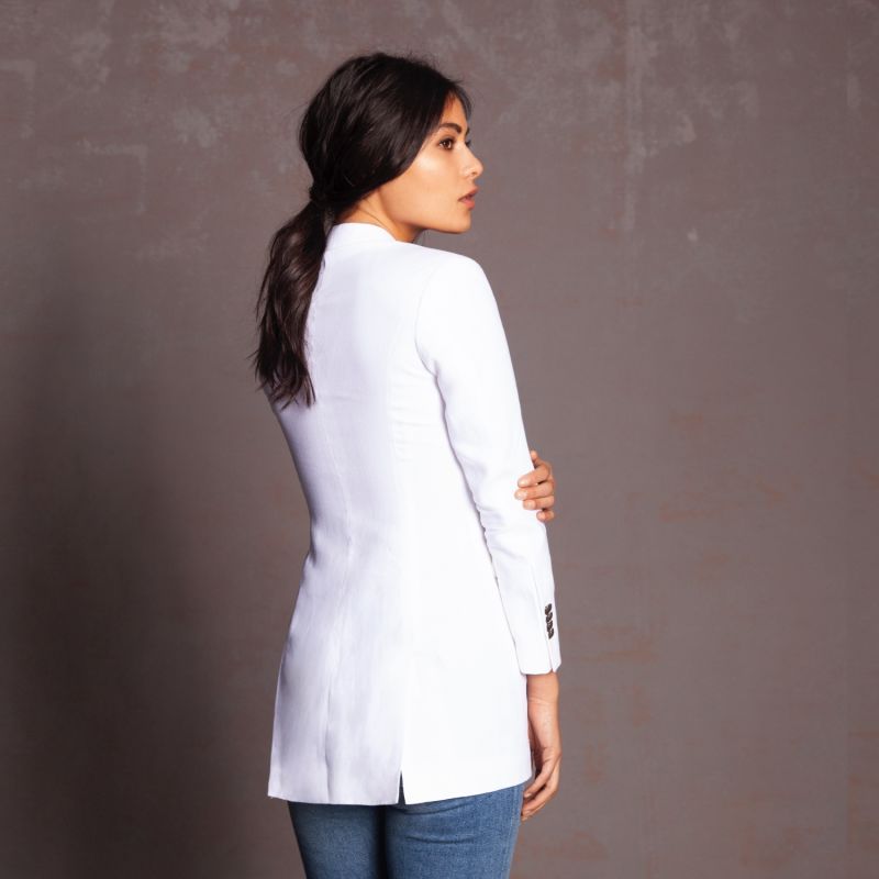 Linen Jacket White image