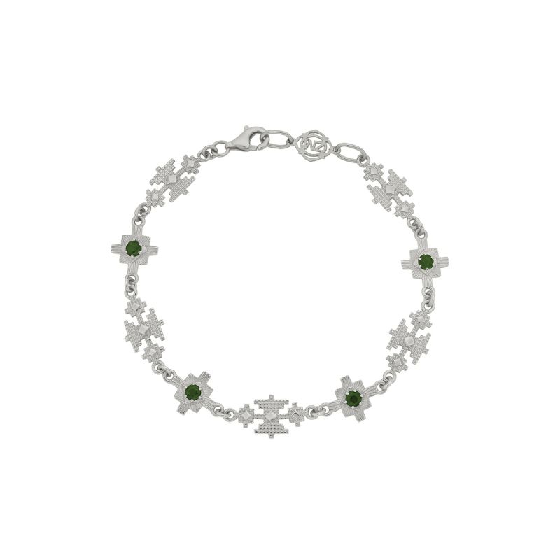 Ayllu Bracelet Silver Chrome Diopside image