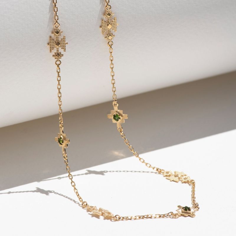 Ayllu Necklace Gold Chrome Diopside image